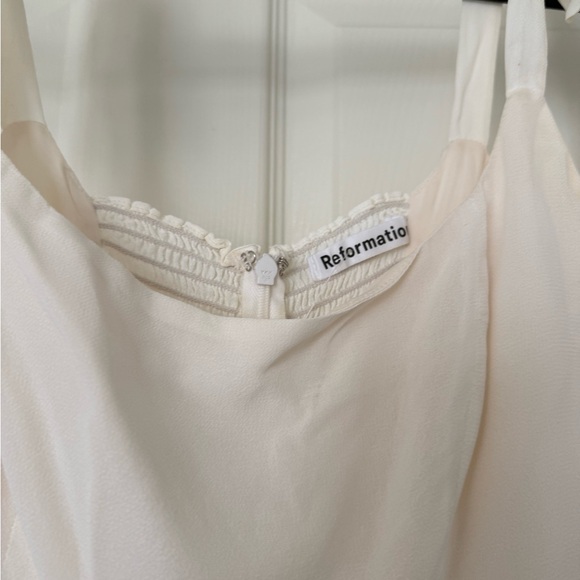 Reformation Cream Tie-Strap Mini Dress - Picture 6 of 10